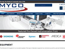 Tablet Screenshot of myco-instrumentation.com